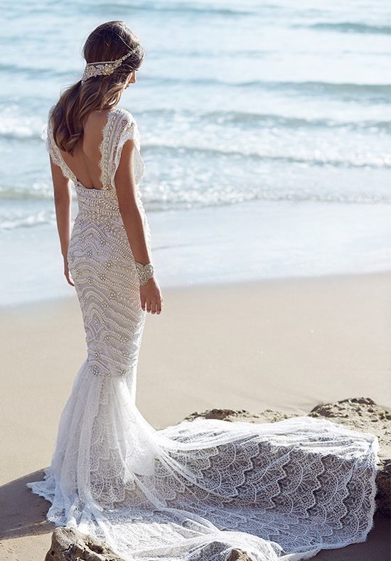 10 More Beach Wedding Gowns For the Second Time Around